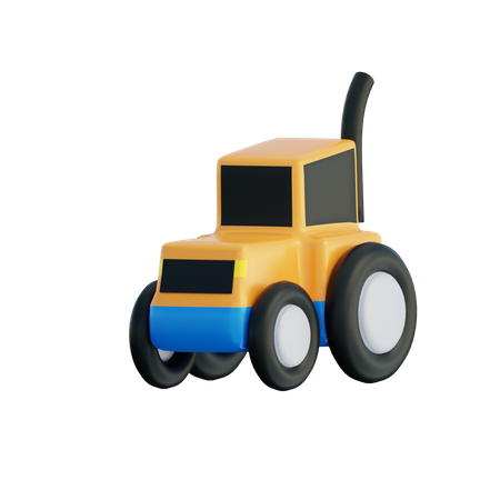 Tractor  3D Illustration