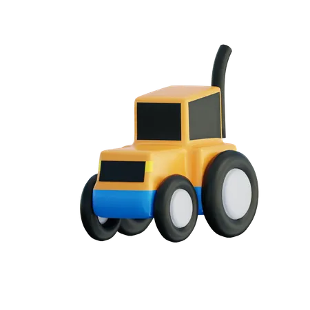 Tractor  3D Illustration