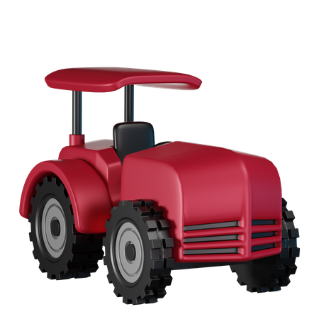 Tractor  3D Illustration