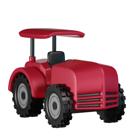 Tractor  3D Illustration