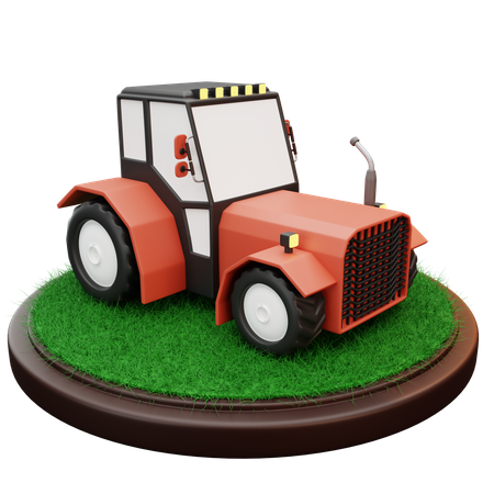 Tractor 3D Illustration