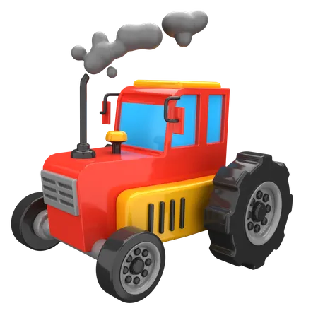 Tractor  3D Illustration