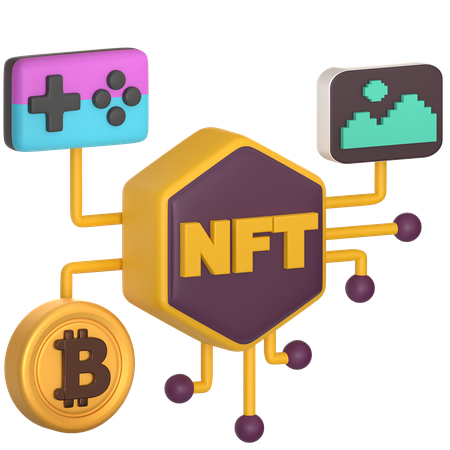 Network Nft 3D Icon