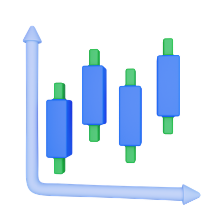 Trade Graph  3D Icon