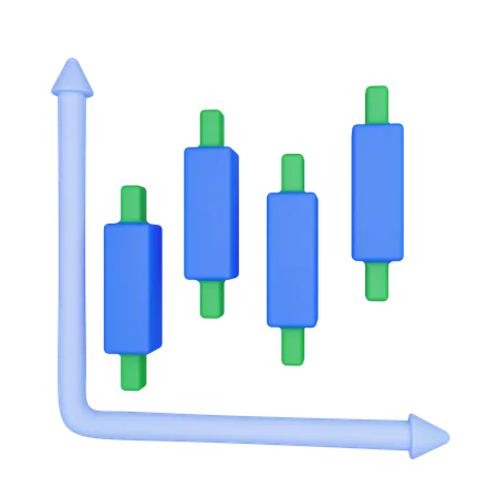 Trade Graph  3D Icon