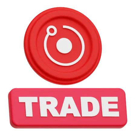 Trade Render Token  3D Icon
