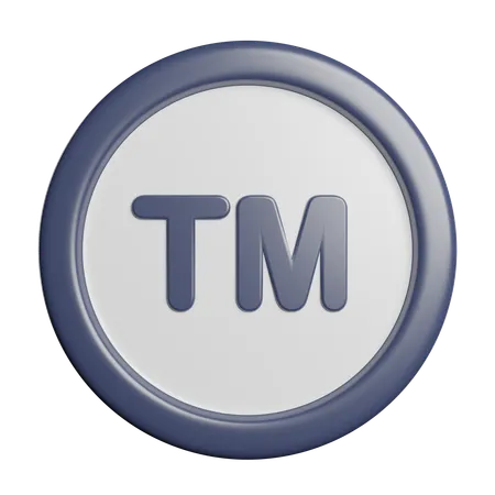 Trademark Sign Legal 3D Icon