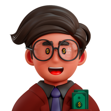 Trader  3D Icon