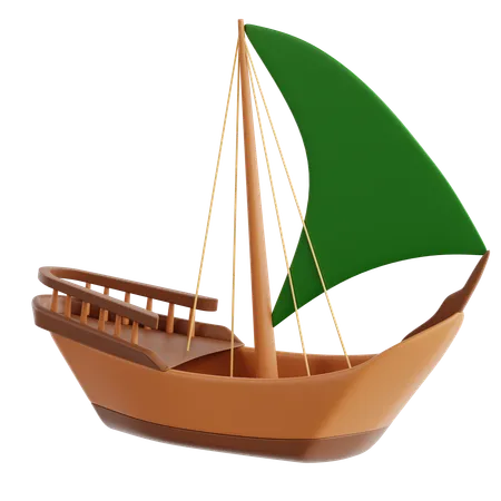 Dhow tradicional  3D Icon