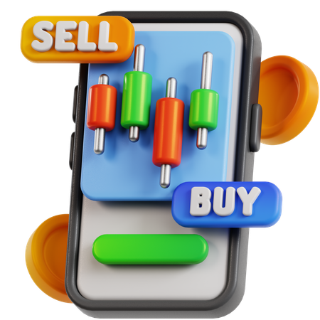 Trading  3D Icon