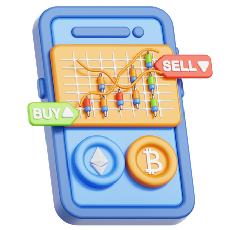 Trading  3D Icon