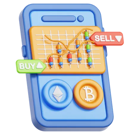 Trading  3D Icon