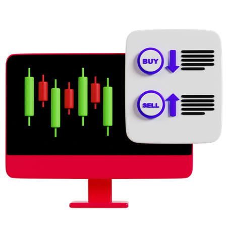 L'essentiel du tableau de bord d'analyse du trading  3D Icon