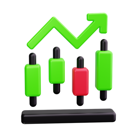 Trading analytics  3D Icon