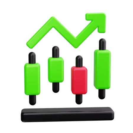 Trading analytics  3D Icon