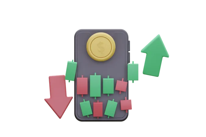 Trading App  3D Icon