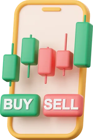 Trading Application  3D Icon