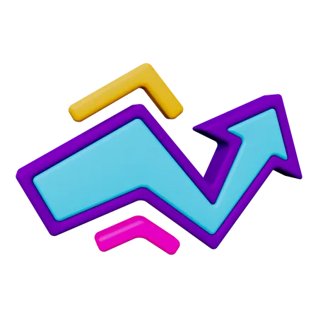 Trading Arrow  3D Icon