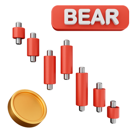 Trading Bearlish  3D Icon