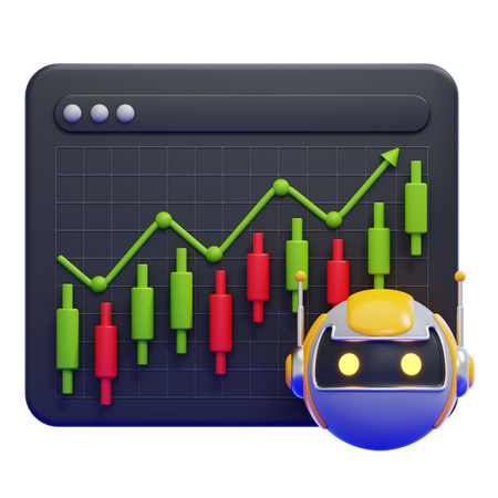 Trading Bot  3D Icon