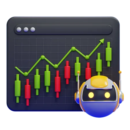 Trading Bot  3D Icon