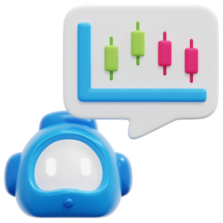 Trading Bot  3D Icon