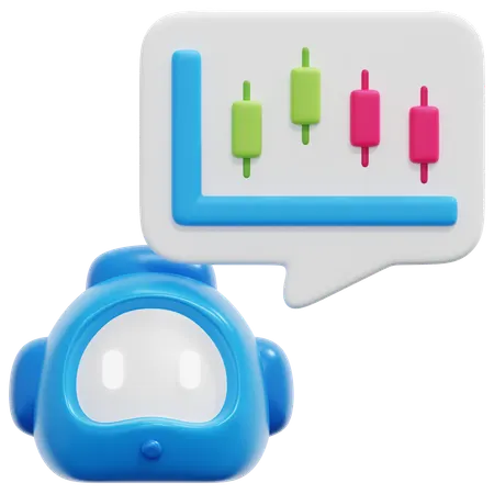 Trading Bot  3D Icon