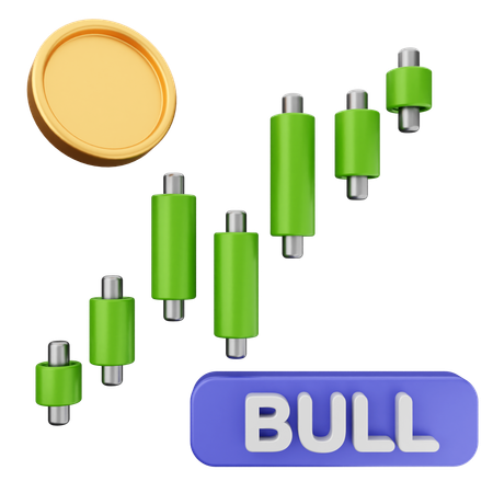 Trading Bullish  3D Icon