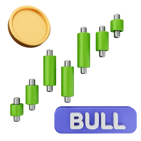 Trading Bullish  3D Icon