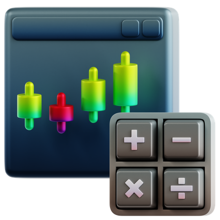 Trading Calculation  3D Icon