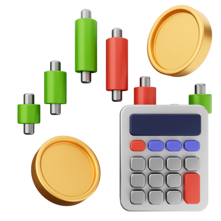 Trading Calculation  3D Icon