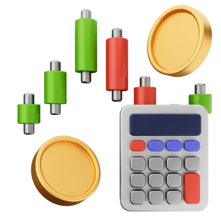 Trading Calculation  3D Icon