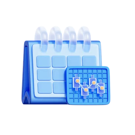 Trading Calendar  3D Icon