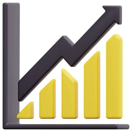 Trading Chart  3D Icon