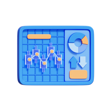 Trading Dashboard  3D Icon