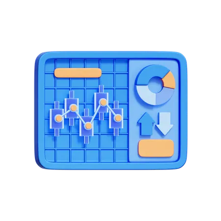 Trading Dashboard  3D Icon