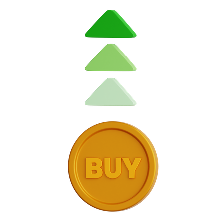 Trading Dashboard With Buy Options  3D Icon