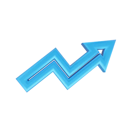 Trading Down Arrow  3D Icon