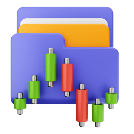 Trading Folder  3D Icon