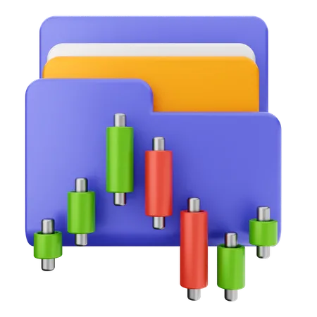 Trading Folder  3D Icon