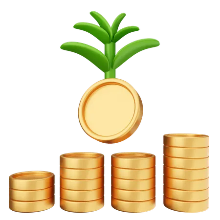 Trading Grow  3D Icon