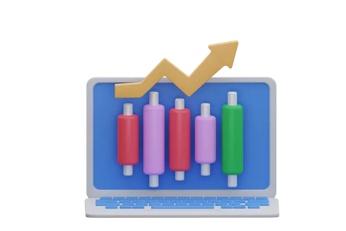 Trading Growth  3D Icon