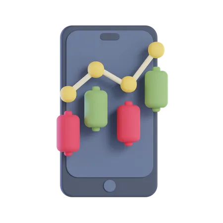 Trading Growth  3D Icon