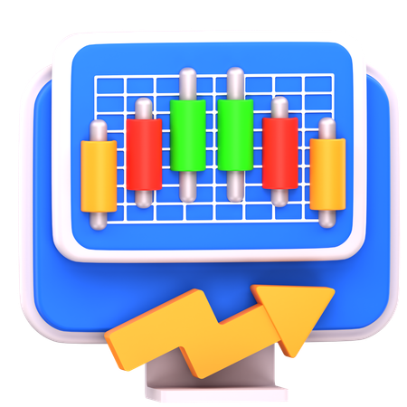 Trading Growth  3D Icon