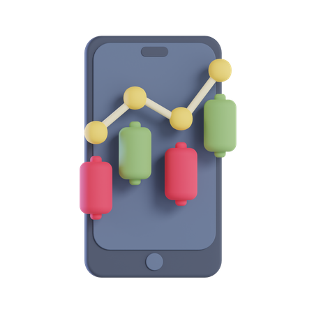 Trading Growth  3D Icon