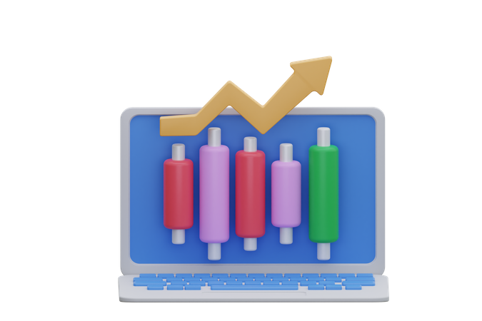 Trading Growth 3D Icon