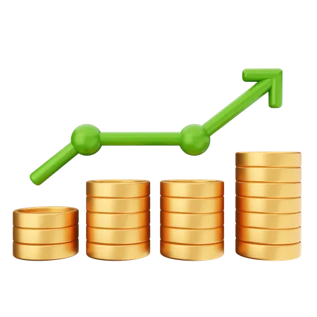 Trading Increase Profit  3D Icon