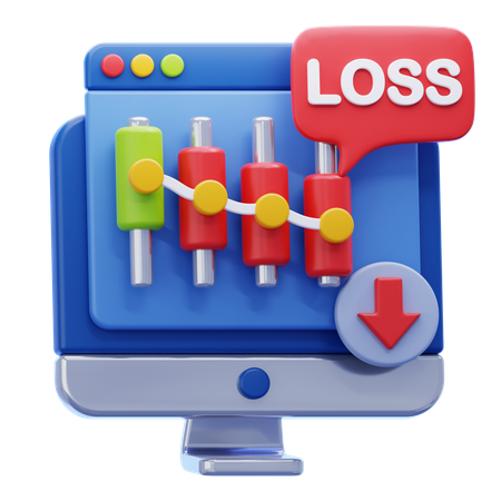 Trading Loss  3D Icon