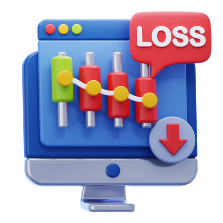 Trading Loss  3D Icon