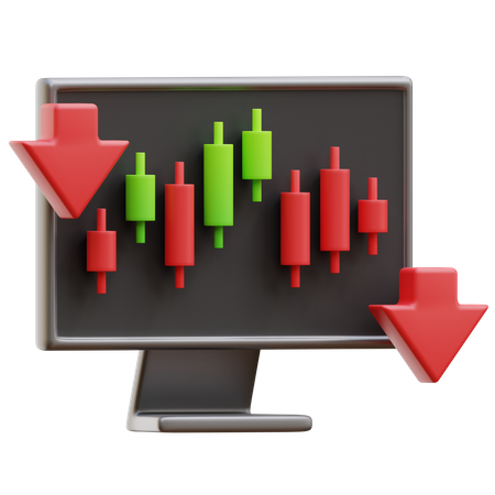Trading Loss  3D Icon